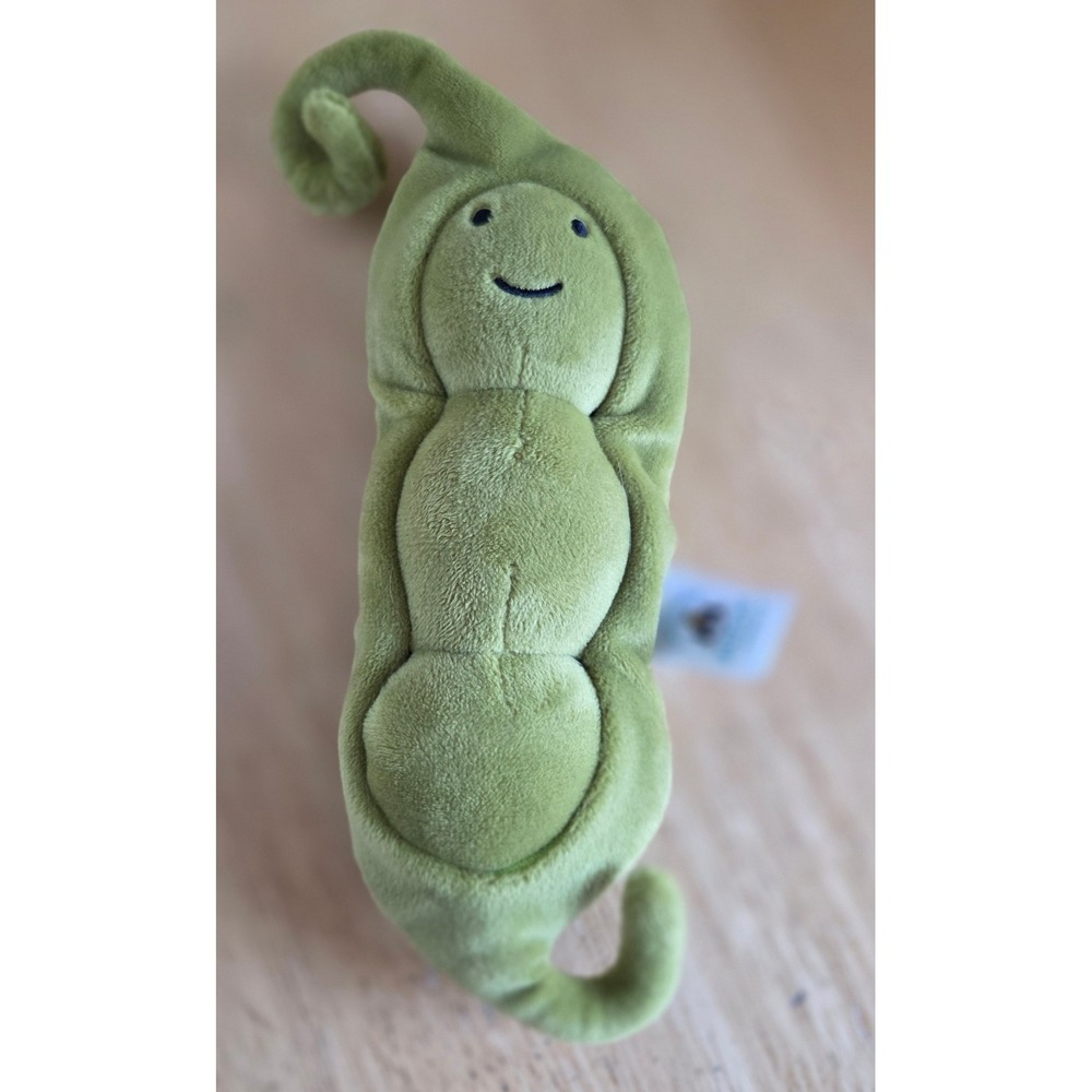 Jellycat Vivacious Vegetable Pea Plush Retired Amuseables Green 7 inch VV6PEA